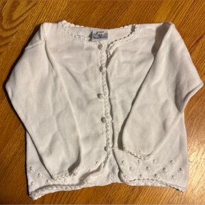 Florence Eiseman Cardigan White Cotton 4T